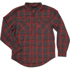 Smith Plaid 2-Pocket Flannel Shirt - Red Medium/Gray