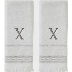 SKL Home Casual Monogram X Guest Towel White (66.04x40.64)