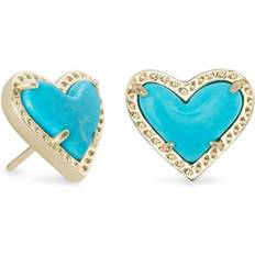 Kendra Scott Ari Heart - Gold/Turquoise