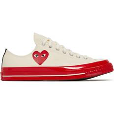 Converse Joggesko Converse x Comme des Garçons PLAY Chuck 70 Low Top - Pristine/Red/Egret