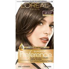 Brown Hair Dyes & Color Treatments Superior Preference Fade-defying Shine Permanent Hair Color 6A Light Ash Brown