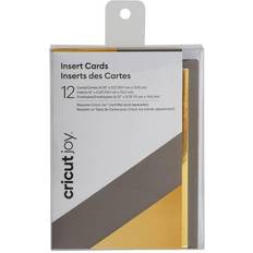 Cricut Joy 12ct Insert Cards Gray/Gold Metallic
