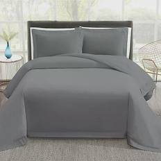 Percale Bed Linen Vince Camuto Percale Duvet Cover Gray (243.84x233.68)