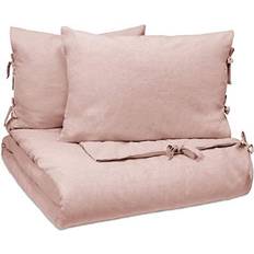 Linen Duvet Covers Vue Elements Hinton Duvet Cover Pink (228.6x)