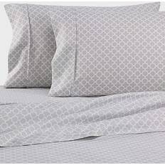 Twin Bed Sheets Home Collection Quatrefoil Bed Sheet Gray