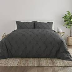 Twin XL Duvet Covers Home Collection Pinch Pleat 2-pack Duvet Cover Gray (238.76x187.96)