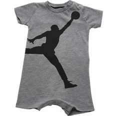 Nike Playsuits Children's Clothing Nike Infant Boy's Jordan Jumpman Knit Romper - Carbon Heather/Black