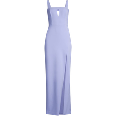 Aidan Mattox Crepe Column Gown - Wisteria