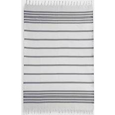 Linum Home Textiles Herringbone Fouta Bath Towel Gray (175.26x96.52)