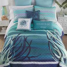 Donna Sharp Summer Surf Quilts Blue (228.6x228.6)