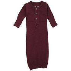 L'ovedbaby Organic Gown - Eggplant (OR442e)