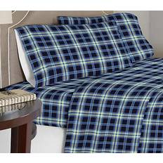 Pointehaven Flannel Bed Sheet Multicolor (264.16x177.8)