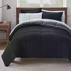 Serta Simply Clean Antimicrobial Bed Linen Black, Grey (259.08x175.26cm)