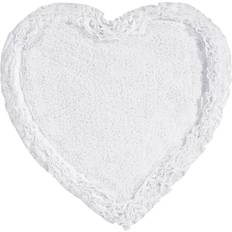 Better trends Heart Shaggy Border Collection White