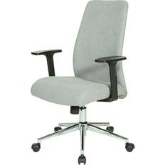 Adjustable Seat Office Chairs OSP Home Furnishing Evanston Office Chair 42.3"