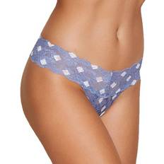 Cosabella Never Say Never Printed Cutie Low Rise Thong - Diamond Blue