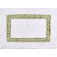 Better trends Hotel Collection Bath Rug 2 pcs Green, White 17x24"