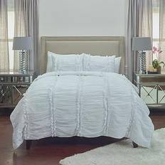 Rizzy Home Clementine Quilts White (233.68x228.6)