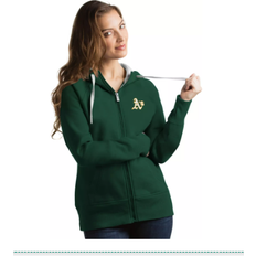 Oakland Athletics Antigua Victory Pullover Hoodie - Green, Size: Large