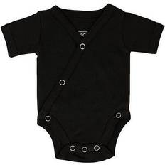 L'ovedbaby Organic Short-Sleeve Kimono Bodysuit - Black (OR338blk)