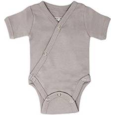 L'ovedbaby Organic Short-Sleeve Kimono Bodysuit - Light Gray (OR338lg)