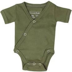 L'ovedbaby Organic Short-Sleeve Kimono Bodysuit - Sage (OR338s)