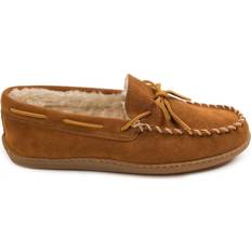 Brown Moccasins Minnetonka Pile Lined Hardsole - Brown