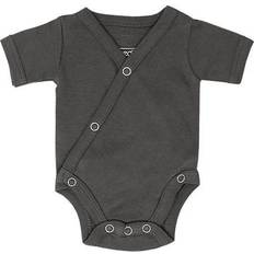 L'ovedbaby Organic Short-Sleeve Kimono Bodysuit - Gray (OR338g)