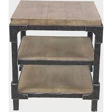 Ridge Road Décor 3-Tier Industrial Chinese Small Table 26x24"