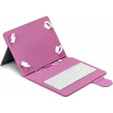 Mobilgerätehalter Bluetooth Keyboard with Support for Tablet Maillon Technologique Urban 9,7" 10,2" Pink