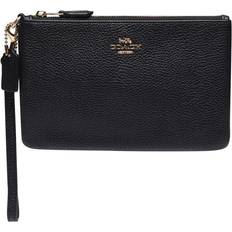 Coach Geldbörsen Coach Small Wristlet Wallet - Light Gold/Black