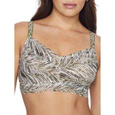 Cosabella Never Say Never Printed Curvy Sweetie Bralette - Palm Aloe