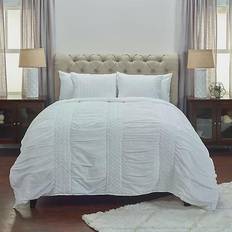 Rizzy Home Carly Quilts White (233.68x228.6)