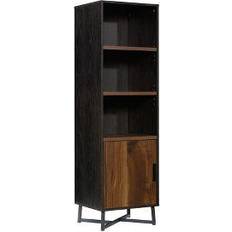 Oak bookcase with doors Sauder Canton Lane Book Shelf 70"