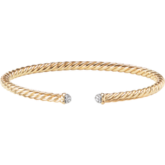 David Yurman Cablespira Bracelet - Gold/Diamonds