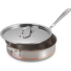 Stainless Steel Pans All-Clad Copper Core with lid 0.75 gal 11.4 "