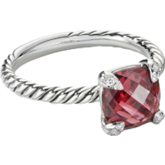 David Yurman Chatelaine Ring - Silver/Garnet/Diamonds