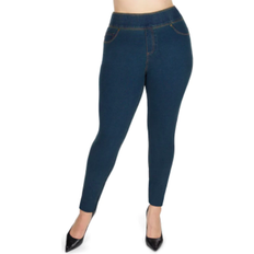 MeMoi Cotton Blend Denim Shaping Jean Leggings -