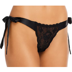 Silk - Women Panties Cosabella Never Say Never Tie Me Up Brazilian Thong - Black