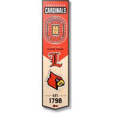 YouTheFan Louisville Cardinals 3D StadiumView Banner