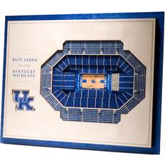 YouTheFan Kentucky Wildcats 5-Layer StadiumViews 3D Wall Art