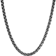 Lynx Wheat Chain Necklace - Silver