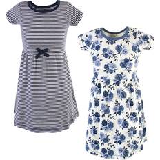 Touched By Nature Youth Organic Cotton Dress 2-pack - Navy Floral (10167805)