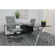 Adjustable Seat - Armrests Chairs Boss Office Products CaressoftPlus Executive Office Chair 47"