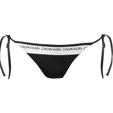 Bikiniunderdeler på salg Calvin Klein Logo String Bikini Briefs - PVH Black