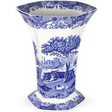 Spode Blue Italian Vase 10.5"