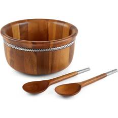 Nambe Salad With Servers Salad Bowl