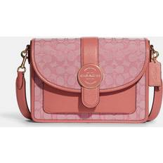 Coach Lonnie Crossbody In Signature Jacquard pink