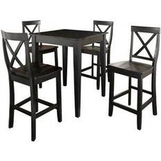 Black Dining Sets Crosley Furniture Pub Dining Set 32x32" 5