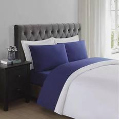 Polyester Bed Linen Truly Soft Everyday Bed Sheet Blue (243.84x175.26)